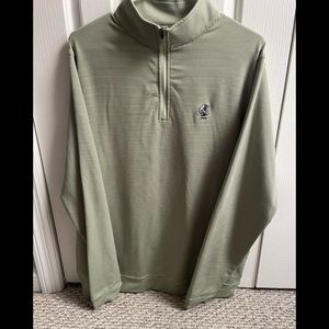 Peter Millar Green striped pullover L